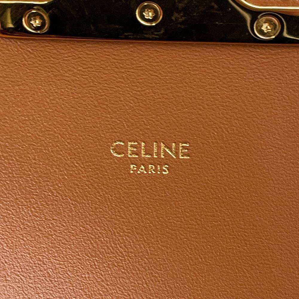 Celine Shoulder Bag Teen Triomphe Leather - Picture 9 of 10